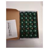 Homemory Green Tea Lights Candles Battery Operated, 200+Hour Flameless Flickering Fake Electric LED Colored Tealights Candles for Christmas, Theme Party, Seasonal Celebrations, 24-Pack