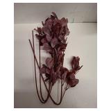 Janinka 5 Pcs Artificial Fall Eucalyptus Leaves Stem 33.5\" Fall Stems for Vases Autumn Eucalyptus Leaves for Mantel Farmhouse Thanksgiving Halloween Table Centerpiece Bathroom Decor (Dark Purple)