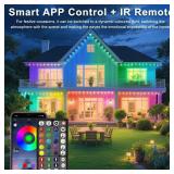 CETELUMA 400Ft Permanent Outdoor Lights for House Waterproof, IP67 LED Eave Lights with App/Remote Control, Outdoor Permanent led Lighting for House Roof Decor,Christmas,Party,All Holiday and Daily
