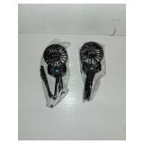 2 Pack Multifunctional Portable Stroller Fan 4 Speed 6600rpm High Speed Usb Rechargeable Personal Mini Handheld Fan Extended Tripod For Desktop Winding Kids Bed Treadmill Bike Golf Cart Outdoor Travel