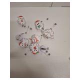 Zeyune 8 Pieces Christmas Badge Reels Retractable Christmas Ghost Nurse Badge Holder Funny Retractable Clip for Holiday Name Tag Nurses Rn En Doctor