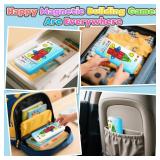 Magnetic Tiles Mini Travel Toddler Set, Magnetic Blocks Building Kids Toys & Games, Montessori Preschool Classroom Must Haves Educational Learning Sensory Toys for 3+ Year Old Boys Girls Birthday Gift