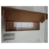 Malldii 9.5 Large Acrylic Straw Holder for Cabinet Door - Reusable Tumbler Straw Organizer Storage, Small Kitchen Accessories Container, Ultra Sticky Cupboard Door Mounted (Transparent)