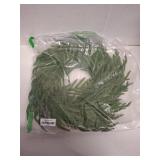 ENVEN 24" Norfolk Pine Wreath for Front Door, Real Touch Norfolk Pine Wreath Artificial Green Wreath Greenery Realistic Wreath Holiday Decoration for Home Decor