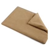 Threlaco Heating Pad Cover Replacement 12" x 15" Flannel Washable Cover with Padding for 12 x 15 Heating Pad or Pillow (Khaki)