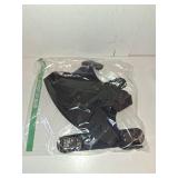 HiiFeuer Medieval Faux Leather Dog Armor Clothe Adjustable Funny Dog Vest Costume for Cosplay- Fits Most Dogs Ropa para Perro (Black L)