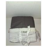 Threadmill Luxury 800 Thread Count Full Size 100% Cotton Sheets - Dark Grey Sateen Weave Bed-Sheets, Better Than Egyptian Cotton, 4 Pc Solid Bedding Set, Fits 16\" Deep Pocket