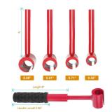 ASIEIT 4-Piece Door Hinge Adjustment Tool, Hinges Gap Adjusting Wrench, Universal Door Hinges Adjuster, Door Hinge Repair Tool, 0.55-0.98 Inch, for Round Bolt Standard Gauge, Repair, Home