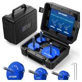 DAYDOOR 3-Piece PVC Pipe Reamer Kit with 1-1/2\", 2\", 3\" Heads, 4-Sided Carbide Aluminum Reamer Tool, Plumbing Tools for Schedule 40 PVC, CPVC or ABS