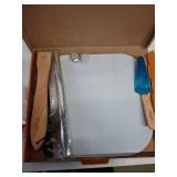 KLYRO Large Pizza Peel 16 inch, Extra Large Metal Pizza Peel with 14 Inch Stainless Steel Pizza Cutter Rocker 10 Inch Pizza Server, Pizza Paddle with Folding Handle