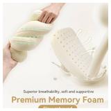 HIKEMAN Camping Memory Foam Pillow - Ultralight Travel Pillow,Backpacking Pillow with Removable Cover,Ergonomic Pillows,Neck Lumbar Support for Outdoor Camp,Sport,Hiking,Backpacking Sleep (Brown)