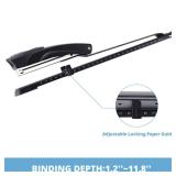 Long Reach Stapler,with 2000 Staples & Stapler Remover Full Stripï¼20-25 Sheet Capacity,with Built-in Ruler and Adjustable Locking Paper Guide, Black
