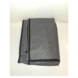 SpaceWhisper 3 Pack 100L Clothes Storage, Foldable Thick Fabric Blanket Storage Bags, Containers for Organizing Bedroom, Closet, Clothing, Comforter,Closet Organization with Handle,Grey