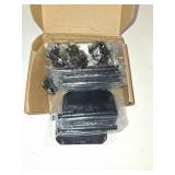 goldenwarm 12 Pack Interior and Exterior Door Hinges, Matte Black Door Hinges 4 inch x 4 inch with 5/8" Radius Corners