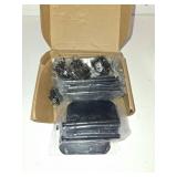 goldenwarm 12 Pack Interior and Exterior Door Hinges, Matte Black Door Hinges 4 inch x 4 inch with 5/8" Radius Corners