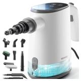 TEEVOGO Steam Cleaner for Home, 15s Instant Heat Handheld Steam Cleaner Upgrade 650ML Tank, Lightweight Portable Steamer for Cleaning Grout, Floor, Couch, Furniture, Kitchen, Lockable, Refill Any Time