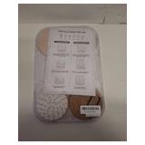 Lazebox Coasters Set of 8 for Drinks, Beer, Coffee, Cotton Woven 4 Colors Absorbent Coaster with Holder, Boho Coasters for Home Decor Tabletop Protection Suitable for Kinds of Cups, Coffee