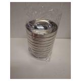 DOPENSPI 8 Pack 18/8 Stainless Steel Bowls, 15 oz Non Slip Double Wall Insulated Suit, 4.7 x 2.5 Inch Snack Cereal Bowl