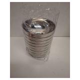 DOPENSPI 8 Pack 18/8 Stainless Steel Bowls, 15 oz Non Slip Double Wall Insulated Suit, 4.7 x 2.5 Inch Snack Cereal Bowl