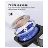 Wireless Charger Station for Apple Mag-Safe: JoyGeek 3 in 1 Magnetic Charging Stand Foldable for iPhone 16 15 14 13 12 Pro Max Plus - Apple Watch 10 9 8 7 6 5 4 SE - AirPods Pro 2/3/4