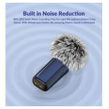 NPTCL Wireless USB Microphone for PC Laptop iPhone 16/15 Android Phone - Noise Canceling Lapel Lavalier Mic with 24H Charging Case for Video Recording Vlog TikTok Podcast Live Streaming (USB & USBC)