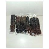 Faux Locs Crochet Hair 10 Inch 6 Packs 3 Tone Ombre Brown Goddess Locs Crochet Hair for Black Women, Prelooped Gypsy locs Crochet Hair for Wavy Dreadlocks Crochet Hair Extensions, 1B/4/30