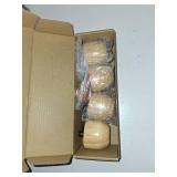 DWYL & LWYD 2 Inch Short Wood Furniture Legs Set of 4 - Small Solid Heavy Duty Couch Legs Sofa Legs Replacement, Wooden Furniture Risers Feet for Cabinet, Bench,Dresser,Table,Ottman -Natural Finish