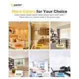 Ensenior 6 Pack 4 Inch LED Recessed Light, Dimmable, 5000K Daylight, 750LM High Brightness, 9W 120V, Damp Rated, Ultra-Thin Canless Wafer Ceiling Light - ETL & FCC & IC