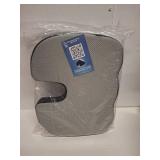 Everlasting Comfort Doctor Recommended Memory Foam Seat Cushion for Office Chairs & Car - Ergonomic Office Desk Accessories - Cushions for Tailbone Pain Relief, Sciatica (Black, Large)