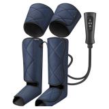 RENPHO Compression Leg Massager, Air Compression Massager for Circulation Pain Relief, Effective for Father Mother Reduce Swelling-Blue