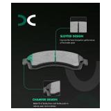 SCITOO Brake Pads Kits Front Rear Fit for Buick Rainier,for Chevy SSR,Trailblazer EXT,for GMC Envoy,Envoy XL,Envoy XUV,Jimmy,for Isuzu Ascender,for Oldsmobile Bravada,for Saab 9-7x