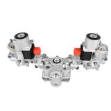 Flynsu 4725001230 Rear ABS Solenoid Modulator Valve Replacement for Wabco 4S/4M 6S/4M ABS Axle Package DC 12V