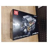 Mould King 10131 W16 Engine Building Blocks Sets, V8 Engine Model kit That Run, Build Your Own STEM Model Engine, 16-Cylinder Car Engine Building Engineering Toys(952+PCS)