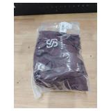 SUUKSESS Women 2 Piece Open Back Seamless Workout Sets Scrunch Butt Gym Leggings Built in Bra Crop Yoga Top (Brown,L)