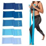 Lianjindun 5 Pcs Professional Resistance Bands. Latex-Free, Elastic Band, Work Out Bands, Stretch Bands for Working Out Women or Men, Exercise Bands Set for Physical Therapy, Yoga, Pilates