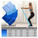 Lianjindun 5 Pcs Professional Resistance Bands. Latex-Free, Elastic Band, Work Out Bands, Stretch Bands for Working Out Women or Men, Exercise Bands Set for Physical Therapy, Yoga, Pilates