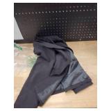 Girls Solid Color Lapel Suit Coat Button Down Long Seelve Blazer Jacket Black 160