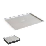 Chef Pomodoro Detroit Pizza Pan LID â 10 x 14-inch (25 x 35.5 cm) â Designed for Detroit Pizza Pan, Holds Heat & Humidity, Stackable, Prevents Drying, 1.5mm Thick Aluminum