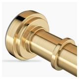 Gold Shower Curtain Rod 36-98 Inch(3-8.17ft) Never Rust Non Slip No Drilling Spring Tension Shower Rod, Adjustable Curtain Rod for Bathroom Window Patio