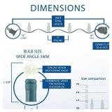 Novelty Lights 25FT 50 LED G12 Christmas String Lights, Tree Lights Indoor Outdoor Commercial Grade LED Mini Light Set with 40,000 Hours Rating, Christmas Lights Christmas Tree Lights Warm White