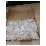 Liliful 90 pcs Christmas Tree Ornaments Wood Bead Hanging Decorations Boho Farmhouse Hanging Beads Natural Wooden Decorations for Christmas Tree Fireplace Garland(Retro Style)