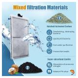 Zuqqony 15 Pack PF-S Filter Cartridges Compatible with Silenstream PF10 Power Filters, Remplacement Aquarium Carbon Cartridge with Zeolite