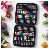 Posca Exclusive Acrylic Paint Markers Gift Set of 62 with Case, Great for Kids and Adults, For Coloring Decorations, Canvas, Glass or Wood, Includes 350, 1MR, 1M, 3M, 5M, 7M, 8K, & 17K