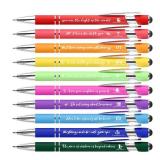 Christian Pens with Stylus Tips Bible Verse Inspirational Pens Ballpoint Smooth Writing Black Ink Bulk Christian Christmas Gifts for Women & Men for Journaling School Office Church Supplies 10-Pack