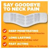 ThermaCare Heat Wraps for Neck & Shoulder Pain Relief, Portable Adhesive Heating Pads with 16-Hour Therapeutic Heat, Drug-Free Muscle & Joint Soothing Patches, Large, (Pack of 11)
