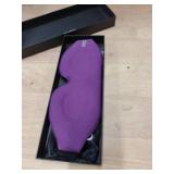 MZOO Luxury Sleep Eye Mask for Side Sleeper Men Women, Zero Eye Pressure 3D Sleeping Mask, Light Blocking Patented Design Night Blindfold, Soft Eye Shade Cover for Travel, Purple