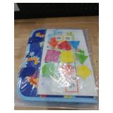 Esjay Toddler Busy Board Montessori Toys for Boys, Sensory Book Educational Activities for Learning Fine Motor Skills, Birthday Gifts for Boys Toddlers, Travel Toys for Airplane Car, Blue Dinosaur