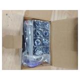 ULG Roll on Bottles 10ml Blue Glass Empty Bottles 8 Pack with Stainless Steel Roller Ball 2 Extra Balls 8 Piece Waterproof Labels 1 Opener and 3ml Dropper for Essential Oils