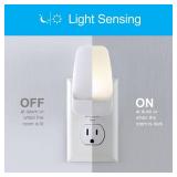 GE LED Night Light, Plug-in, Dusk to Dawn Sensor, Warm White, Ambient Lighting, Ideal Kids Adults Nightlight for Bedroom, Bathroom, Nursery, Hallway, Kitchen, 30966, 2 Pack