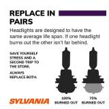 SYLVANIA - 9005 XtraVision Halogen Headlight Bulb - High-Performance Car Headlight - Halogen Light with No Glare - for Automotive - 2 Bulbs